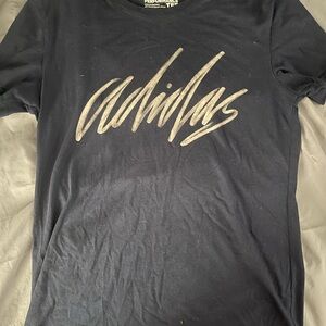 Adidas Navy Blue Tee with Silver Logo